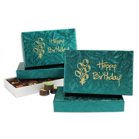 Forest Green Embossed - Set Up Candy Box - (1/2 lb) 7 x 4-3/8 x 1-1/8"