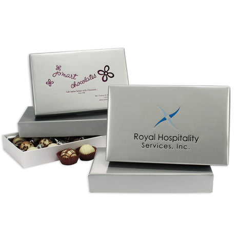 Silver Foil - Set Up Candy Box - (1/2 lb) 7 x 4-3/8 x 1-1/8"