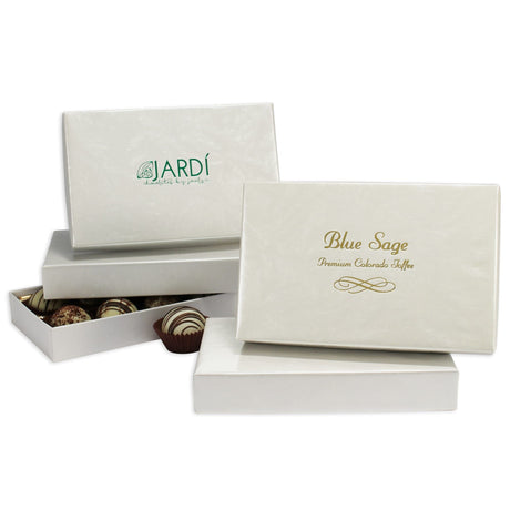 White Embossed Pattern - Set Up Candy Box - (1/2 lb) 7 x 4-3/8 x 1-1/8"