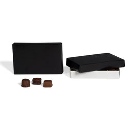Black - Candy Box Lid - (1/2 lb) 7-1/8 x 4-1/2 x 1-1/8"