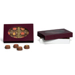 Burgundy Window - Candy Box Lid - (1/2 lb x 2 Layers) 7-1/8 x 4-1/2 x 1-1/8"