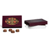 Burgundy Window - Candy Box Lid - (1/2 lb) 7-1/8 x 4-1/2 x 1-1/8"
