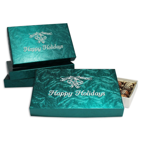 Forest Green Embossed - Set Up Candy Box - (1 lb) 9-3/8 x 6 x 1-1/8"