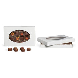 White Window - Candy Box Lid - (1 lb) 9-5/8 x 6-1/8 x 1-1/8"
