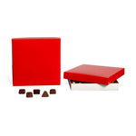 Red - Candy Box Lid - (16 oz x 2 Layers) 7-3/4 x 7-3/4 x 1-1/8"