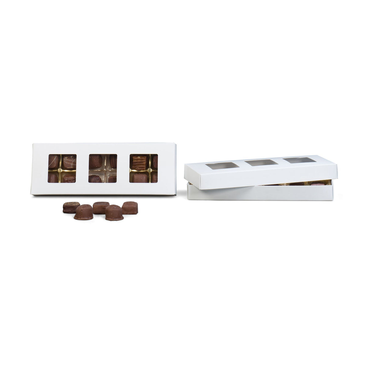 White - Candy Box Lid - 10-11/16 x 3-3/4 x 1-1/8"