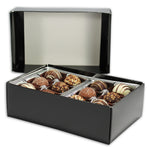 Black - Candy Box Base - (1/2 lb x 2 Layers) 7 x 4-3/8 x 2-1/4"