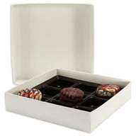 White Deep Base - Candy Box Base - (16 oz) 7-9/16 x 7-9/16 x 1-5/8"