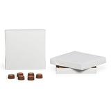 White - Candy Box Lid - (16 oz) 7-3/4 x 7-3/4 x 1-1/8"