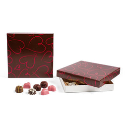 Valentine - Candy Box Lid - (16 oz x 2 Layers) 7-3/4 x 7-3/4 x 1-1/8"