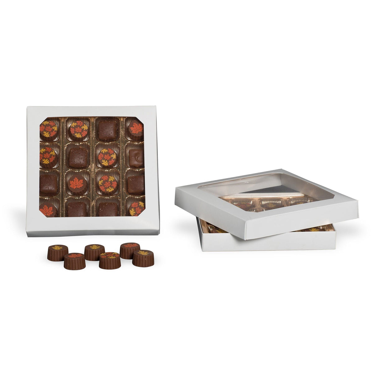White Window - Candy Box Lid - (16 oz) 7-3/4 x 7-3/4 x 1-1/8"