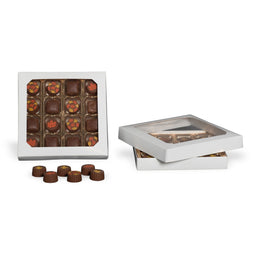 White Window - Candy Box Lid - (16 oz) 7-3/4 x 7-3/4 x 1-1/8"
