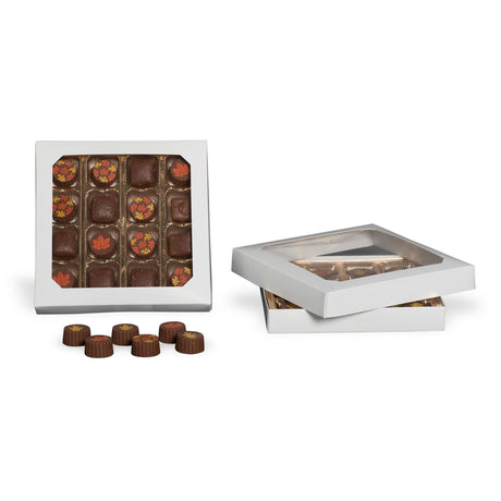 White Window - Candy Box Lid - (16 oz) 7-3/4 x 7-3/4 x 1-1/8"