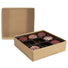 Kraft - Candy Box Base - (16 oz x 2 Layers) 7-9/16 x 7-9/16 x 2-1/8"