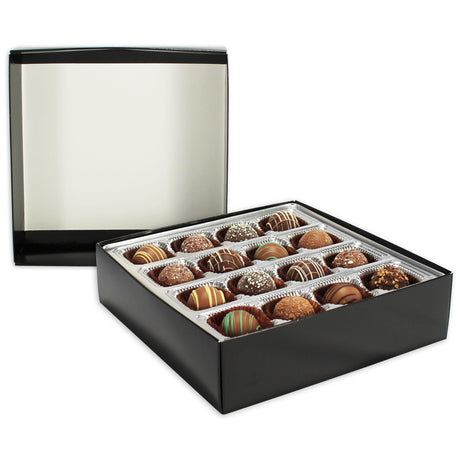 Black 2 Layer Base - Candy Box Base - (32 oz Deep) 7-9/16 x 7-9/16 x 2-1/8"
