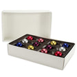 White 2 lb. - 2 Layer - Candy Box Base - (1 lb x 2 Layers) 9-3/8 x 6 x 2"