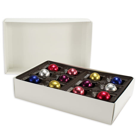 White 2 lb. - 2 Layer - Candy Box Base - (1 lb x 2 Layers) 9-3/8 x 6 x 2"