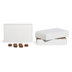 White 2 Layer - Candy Box Lid - (1 lb x 2 Layers) 9-5/8 x 6-1/8 x 2"