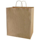 Natural Kraft - Paper Restaurant / Take Out Bag - 14-1/2 x 9 x 16-1/4"