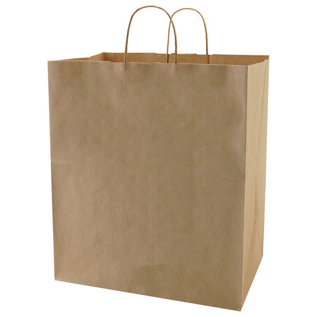 Natural Kraft - Paper Restaurant / Take Out Bag - 14-1/2 x 9 x 16-1/4"