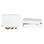 White - Candy Box Lid - (1-1/2 lb x 2 Layers) 11-1/4 x 7-3/8 x 2"