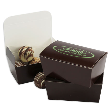 Brown - Ballotin Box - (1/4 lb) 4-3/16 x 2-5/8 x 1-7/8"