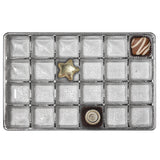 Silver - Rectangle Candy Tray - (1 lb) 9-3/8 x 6 x 15/16"