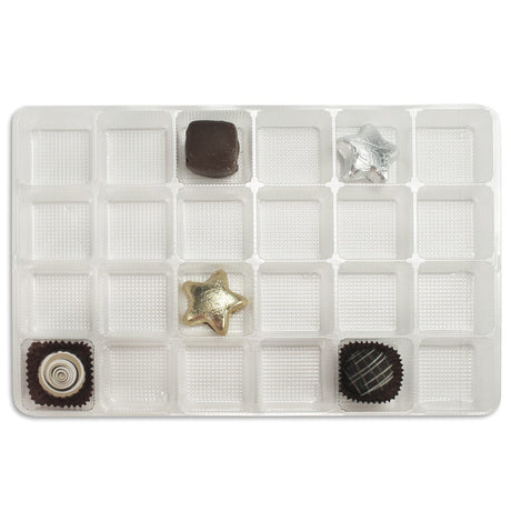 Clear - Rectangle Candy Tray - (1-1/2 lb) 10-7/8 x 7-1/16 x 15/16"