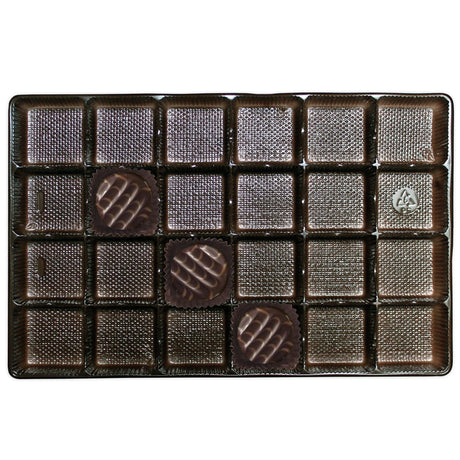 Brown - Rectangle Candy Tray - (1-1/2 lb) 10-7/8 x 7-1/16 x 15/16"