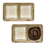 Gold - 1918 Ballotin Tray - (2 oz) 2-5/16 x 1-3/4 x 15/16" (2 cavities)