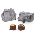 Gray Marble - Bow Top Favor Box - 2-5/8 x 1-1/2 x 1-3/16"