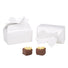 White - Bow Top Favor Box - 3-1/2 x 2 x 1-11/16"