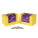 Yellow Window - Egg Mold Candy Box - (3 lb) 8 x 5-1/4 x 5-1/4" - Case/100