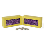 Yellow Window - Bunny Mold Candy Box - 9-3/4 x 4-7/8 x 3"