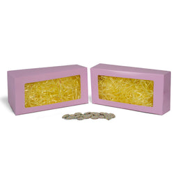 Lavender Window - Bunny Mold Candy Box - 12-1/2 x 6-1/8 x 3-1/4"