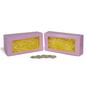 Lavender Window - Bunny Mold Candy Box - 12-1/2 x 6-1/8 x 3-1/4"