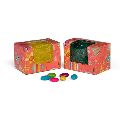 Coral Eggs - with Window - Egg Mold Candy Box - (1/2 lb) 4-5/8 x 3-1/8 x 3-1/8"