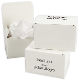 White - Egg Mold Candy Box - (1 lb) 5-1/2 x 4 x 3-1/2"