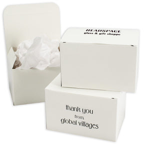 White - Egg Mold Candy Box - (1 lb) 5-1/2 x 4 x 3-1/2"