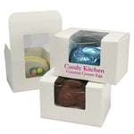 White Window - Egg Mold Candy Box - (1 lb) 5-1/2 x 4 x 3-1/2"