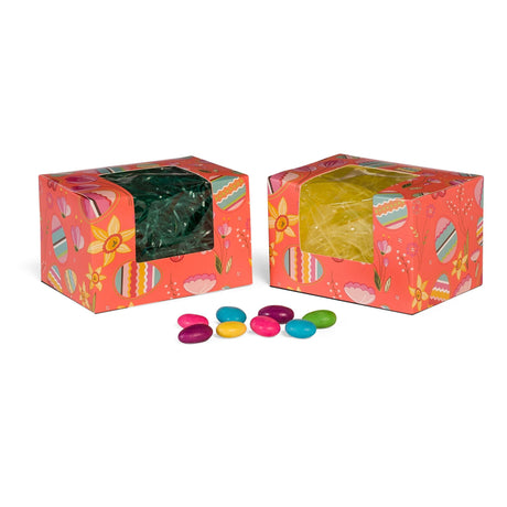Coral Eggs - with Window - Egg Mold Candy Box - (1 lb) 5-1/2 x 4 x 3-1/2"
