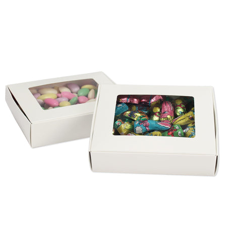 White Window - Bunny Mold Candy Box - 6 x 5 x 1-1/2"