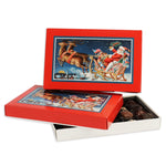 Santa's Sleigh - Candy Box Lid - (1 lb) 9-5/8 x 6-1/8 x 1-1/8"