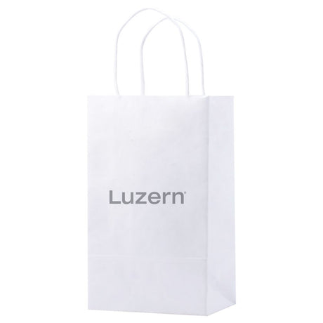 White Kraft - Shopping Bag - 5-1/2 x 3-1/4 x 8-3/8"