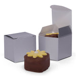 Silver - Truffle Box - 1-5/8 x 1-5/8 x 1-5/8"