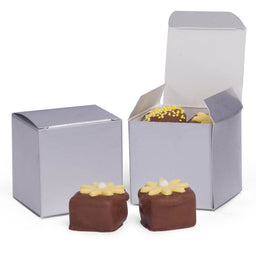 Silver - Truffle Box - 2 x 2 x 2"