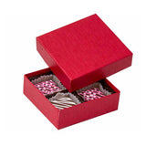 Cherry Red - Rigid Candy Box - Lid & Base - (1/8 lb) 3-1/2 x 3-1/4 x 1-1/8"