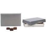 Silver - Candy Box Lid - (1/2 lb) 7-1/8 x 4-1/2 x 1-1/8"