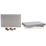 Silver Foil - Candy Box Lid - (1-1/2 lb) 9-5/8 x 6-1/8 x 2"