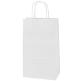 White Kraft - Paper Restaurant / Take Out Bag - 8 x 6 x 14"